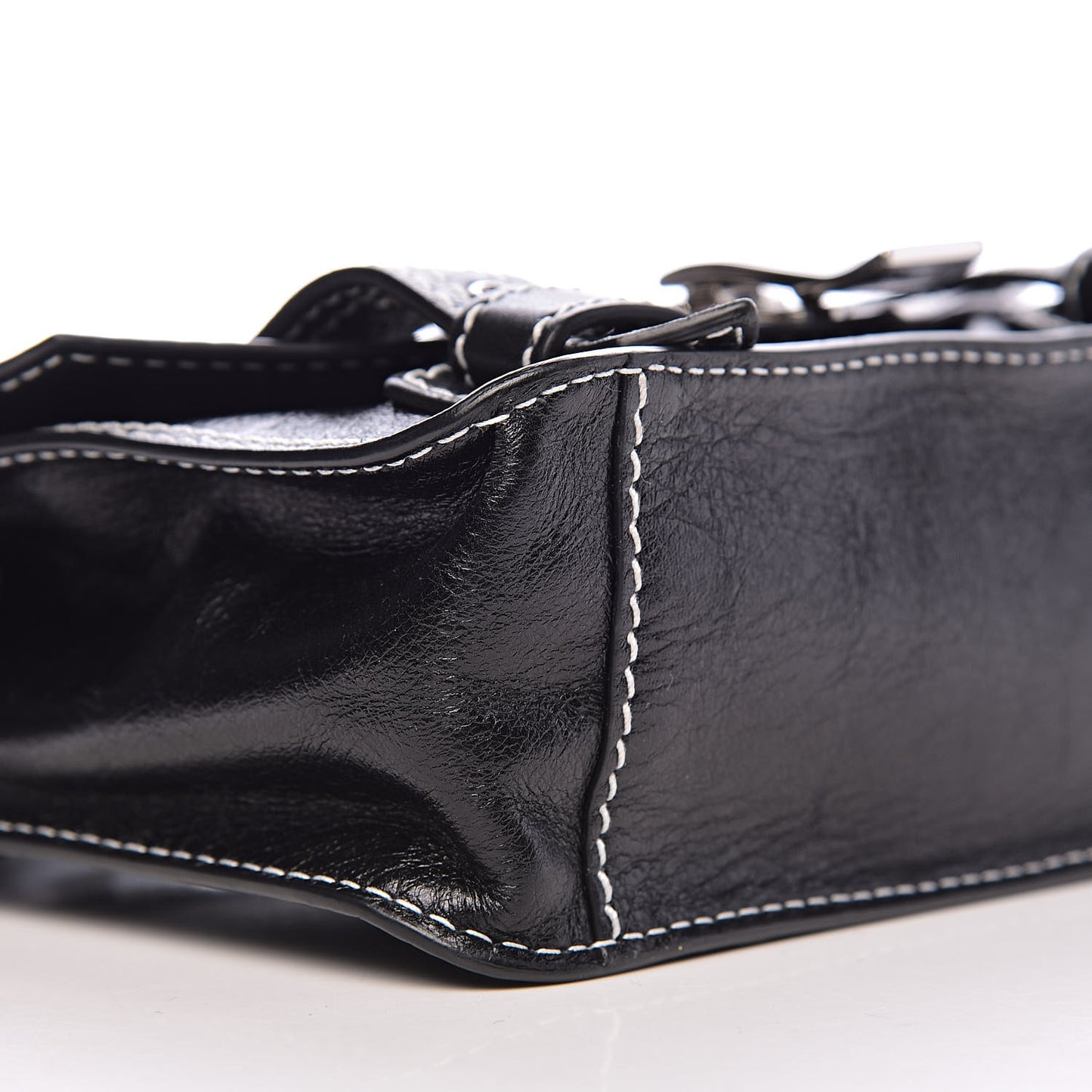 Lambskin PS1+ Mini Pouch Messenger Black