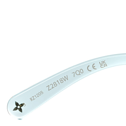 Louis Vuitton Acetate S Lock Cat Eye Sunglasses Z2818W Crystal Blue 6 of 7