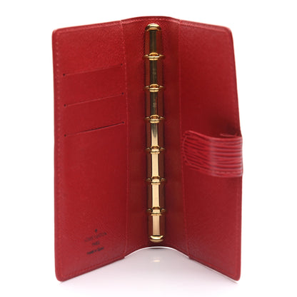 Louis Vuitton Epi Small Ring Agenda Cover Castillan Red 5 of 8
