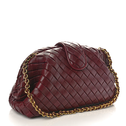 Bottega Veneta Nappa Intrecciato Teen The Lauren 1980 Clutch With Chain Barolo 2 of 8