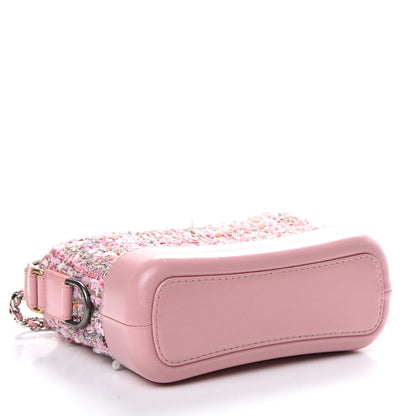 Chanel Tweed Calfskin Small Gabrielle Hobo Light Pink 3 of 9