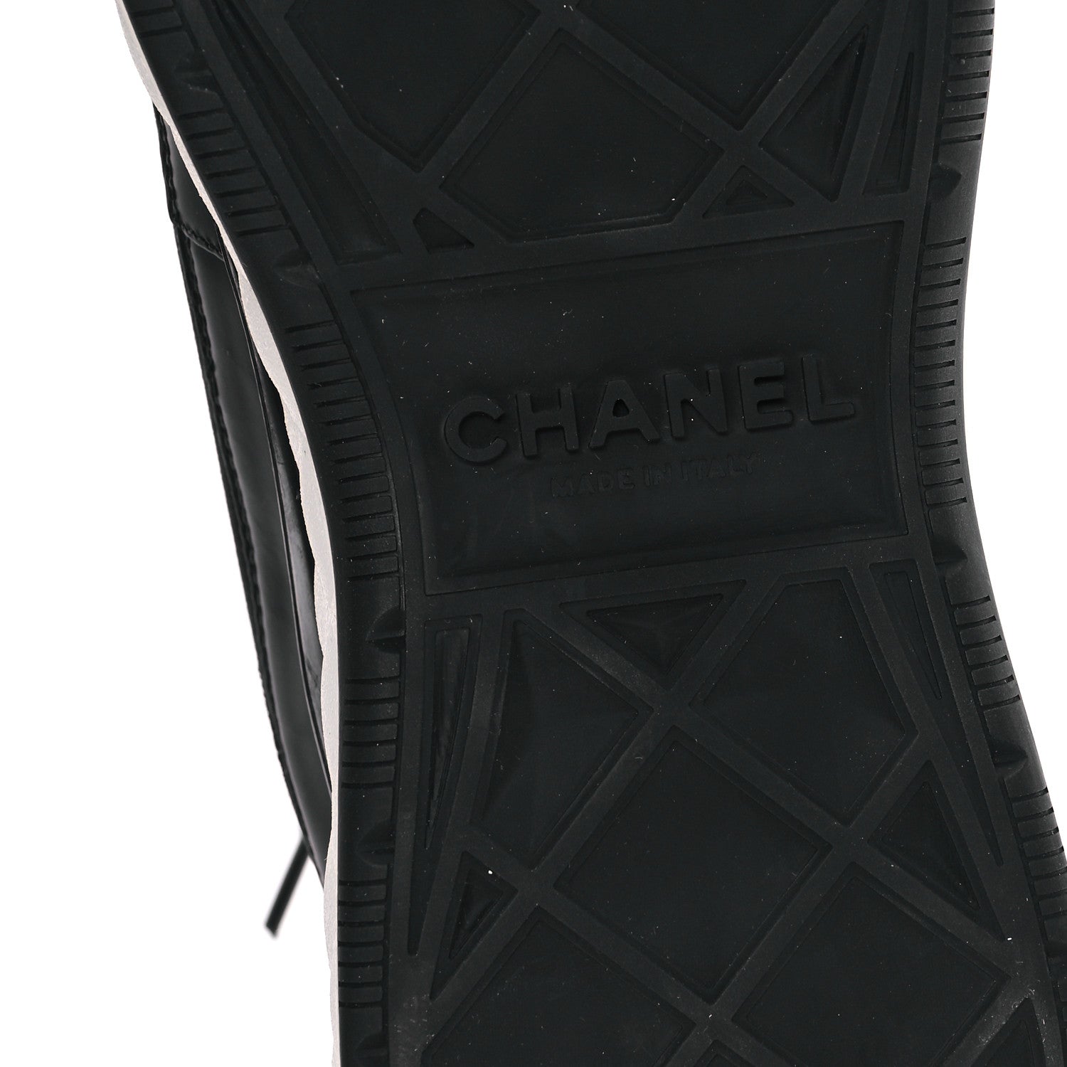 Chanel Velvet Calfskin Mixed Fibers CC Sneakers 39 Black 7 of 10