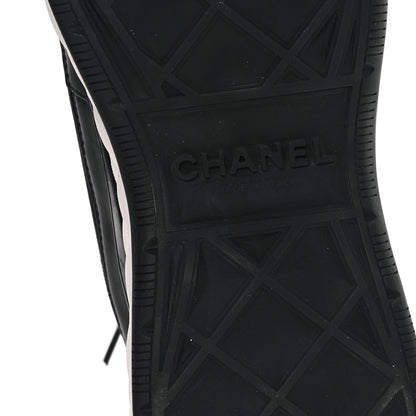Chanel Velvet Calfskin Mixed Fibers CC Sneakers 39 Black 7 of 10