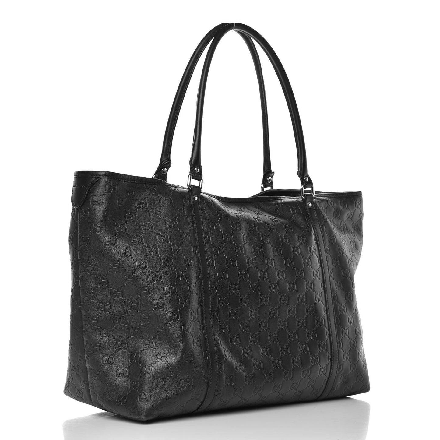 Guccissima Large Joy Tote Black