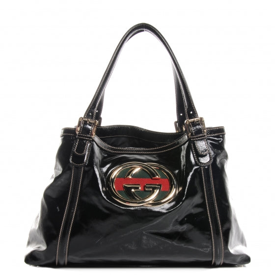 Gucci Dialux Medium Britt Tote Black 1 of 8