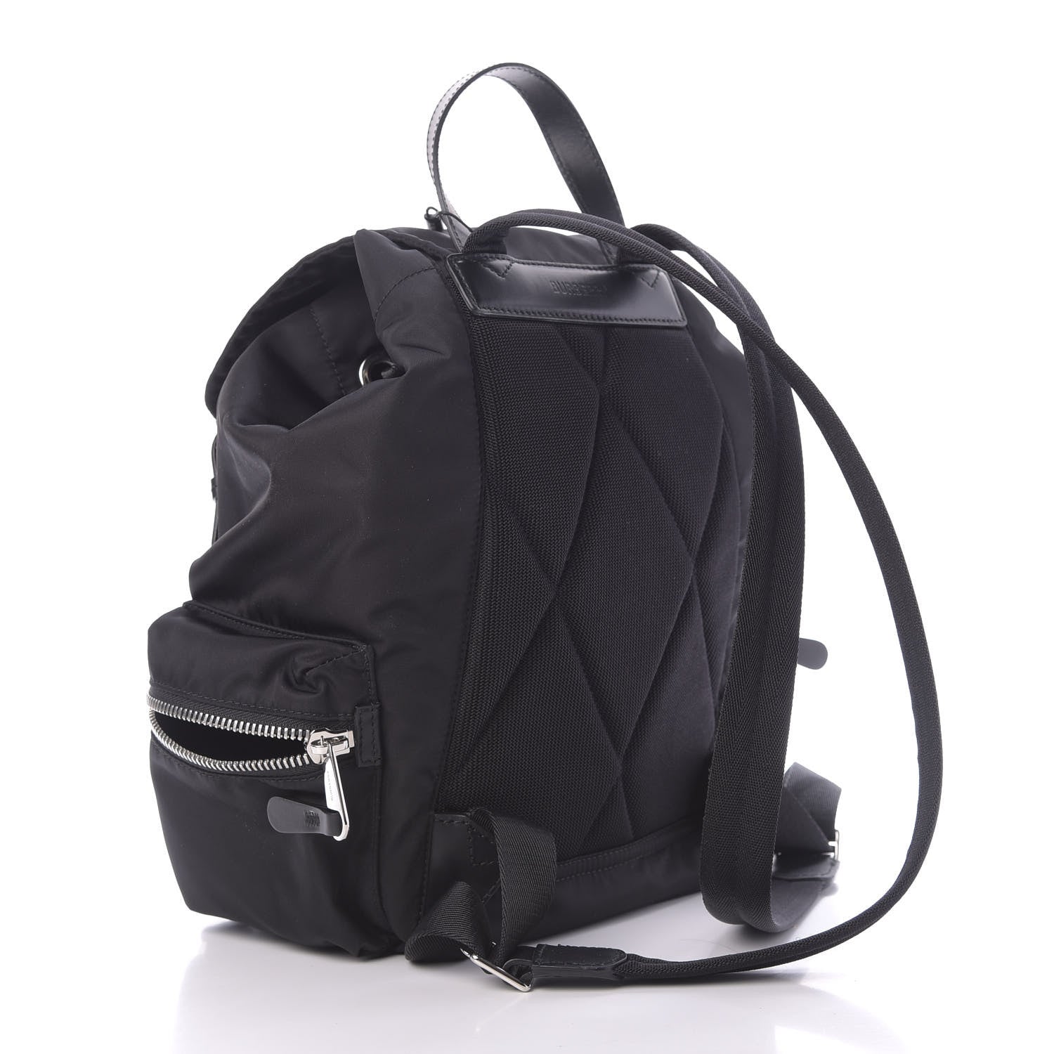Burberry Nylon Logo Print Medium Rucksack Backpack Black 2 of 10