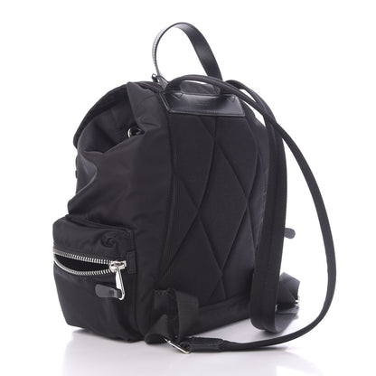 Burberry Nylon Logo Print Medium Rucksack Backpack Black 2 of 10