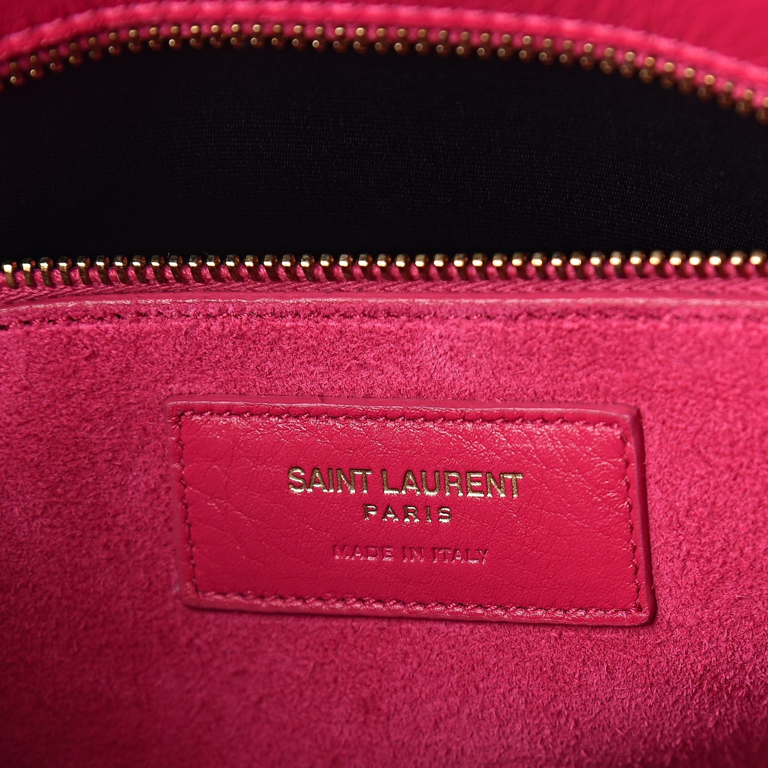 Saint Laurent Calfskin Small Sac De Jour Lipstick Fuchsia 6 of 9