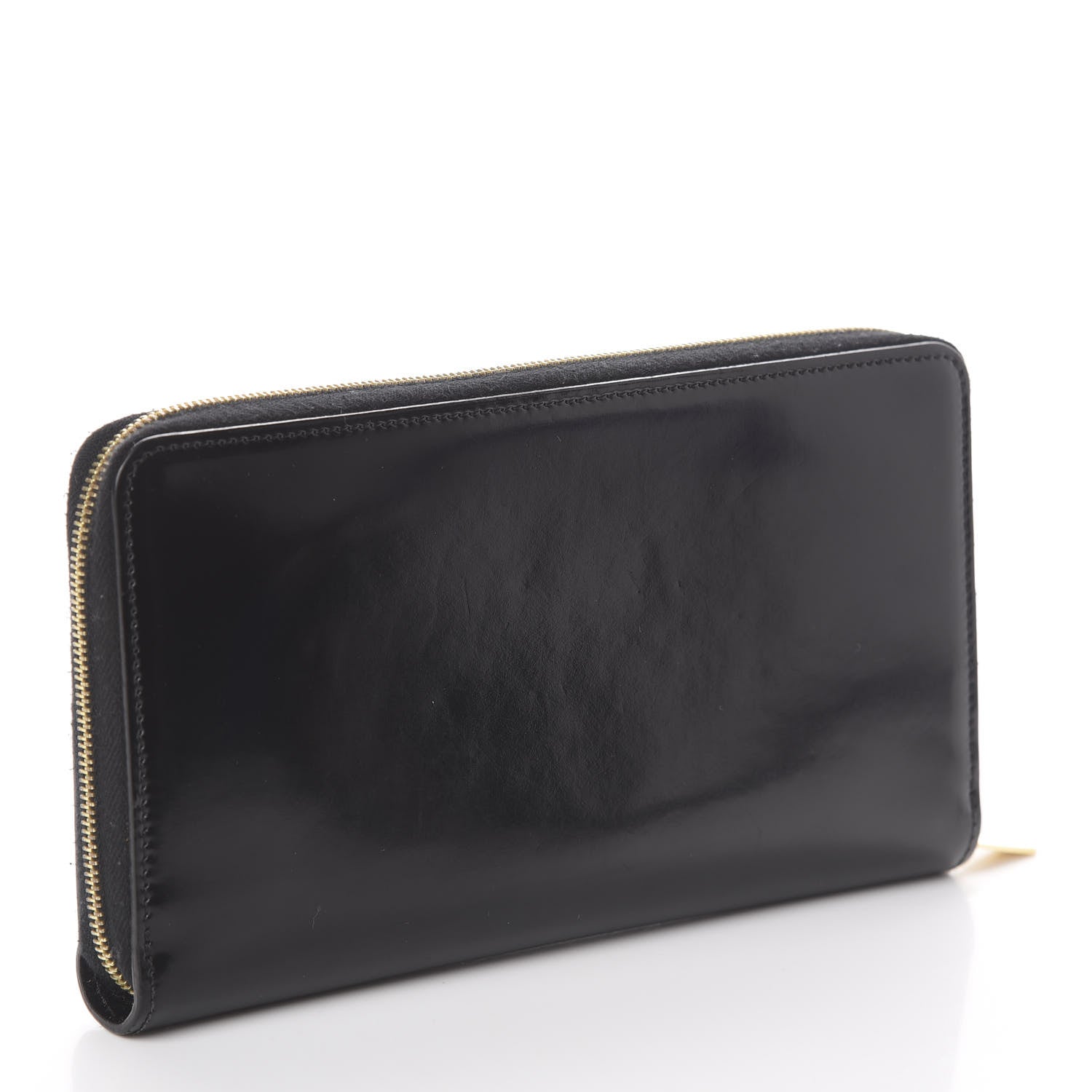 Celine Spazzolato Calfskin Large Zip Around Multifunction Wallet Black 2 of 5