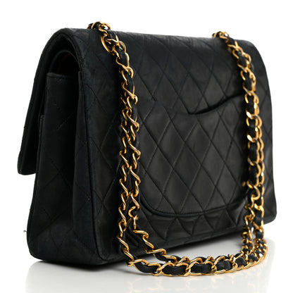 Chanel Lambskin Quilted Medium Double Flap Black 2 of 15