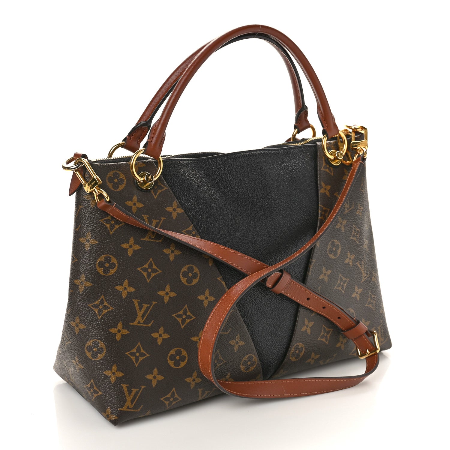 Louis Vuitton Monogram V Tote MM Black 3 of 10