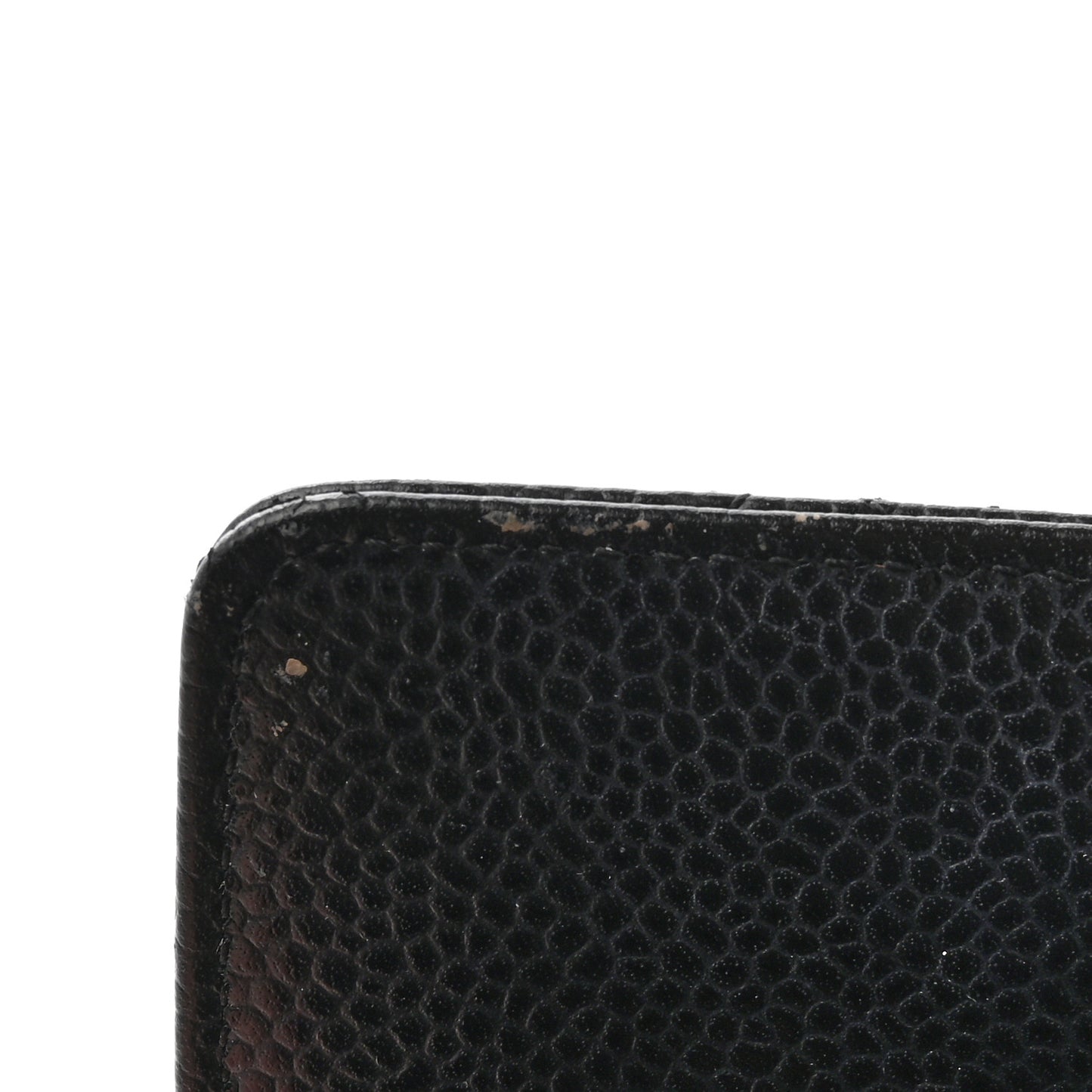 Caviar Quilted Large Gusset Flap Wallet Black