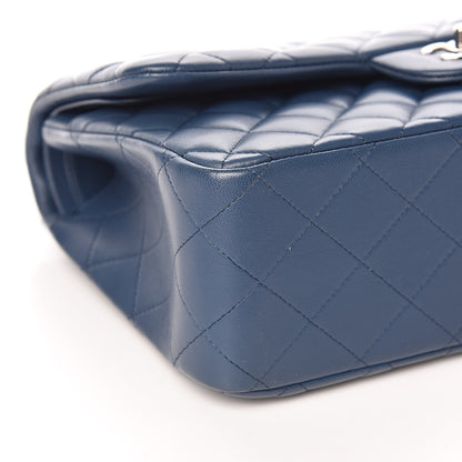 Chanel Lambskin Quilted Jumbo Double Flap Light Blue 8 of 12