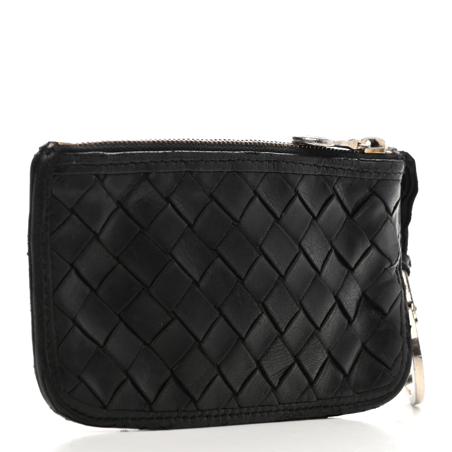 Bottega Veneta Nappa Intrecciato Zip Around Coin Purse Black 3 of 8
