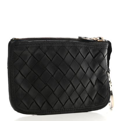 Bottega Veneta Nappa Intrecciato Zip Around Coin Purse Black 3 of 8