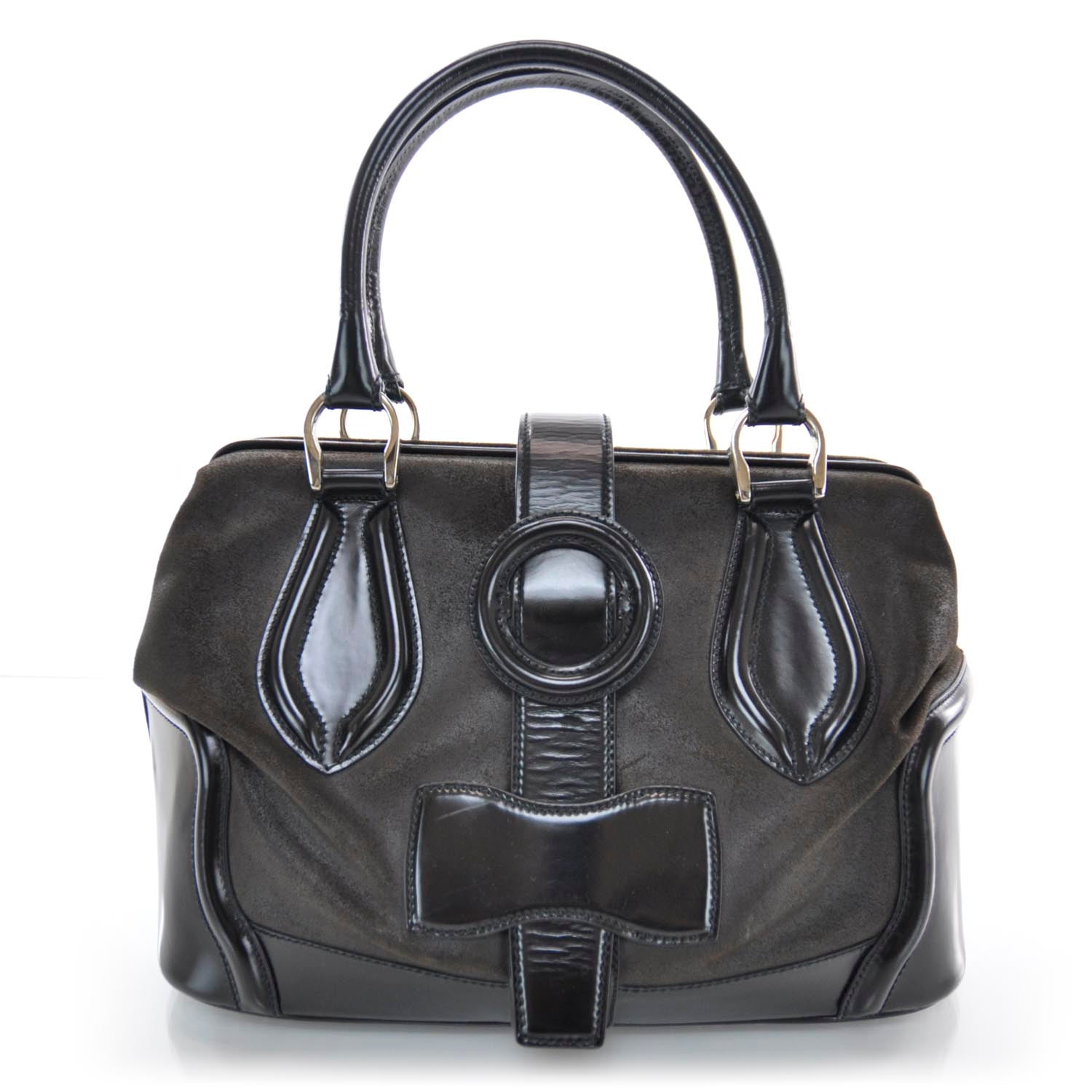 Balenciaga Calfskin Suede Frame Bag 1 of 7