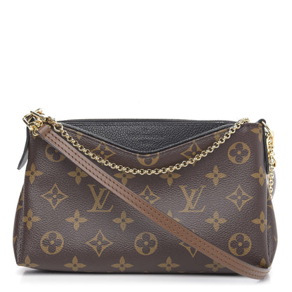 Louis Vuitton Monogram Pallas Clutch Black 1 of 10