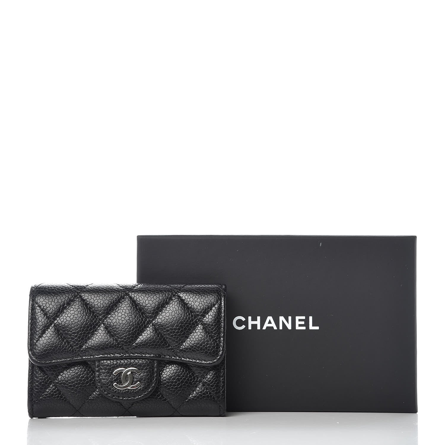 Chanel Caviar Quilted Flap Card Holder Black 11 of 11