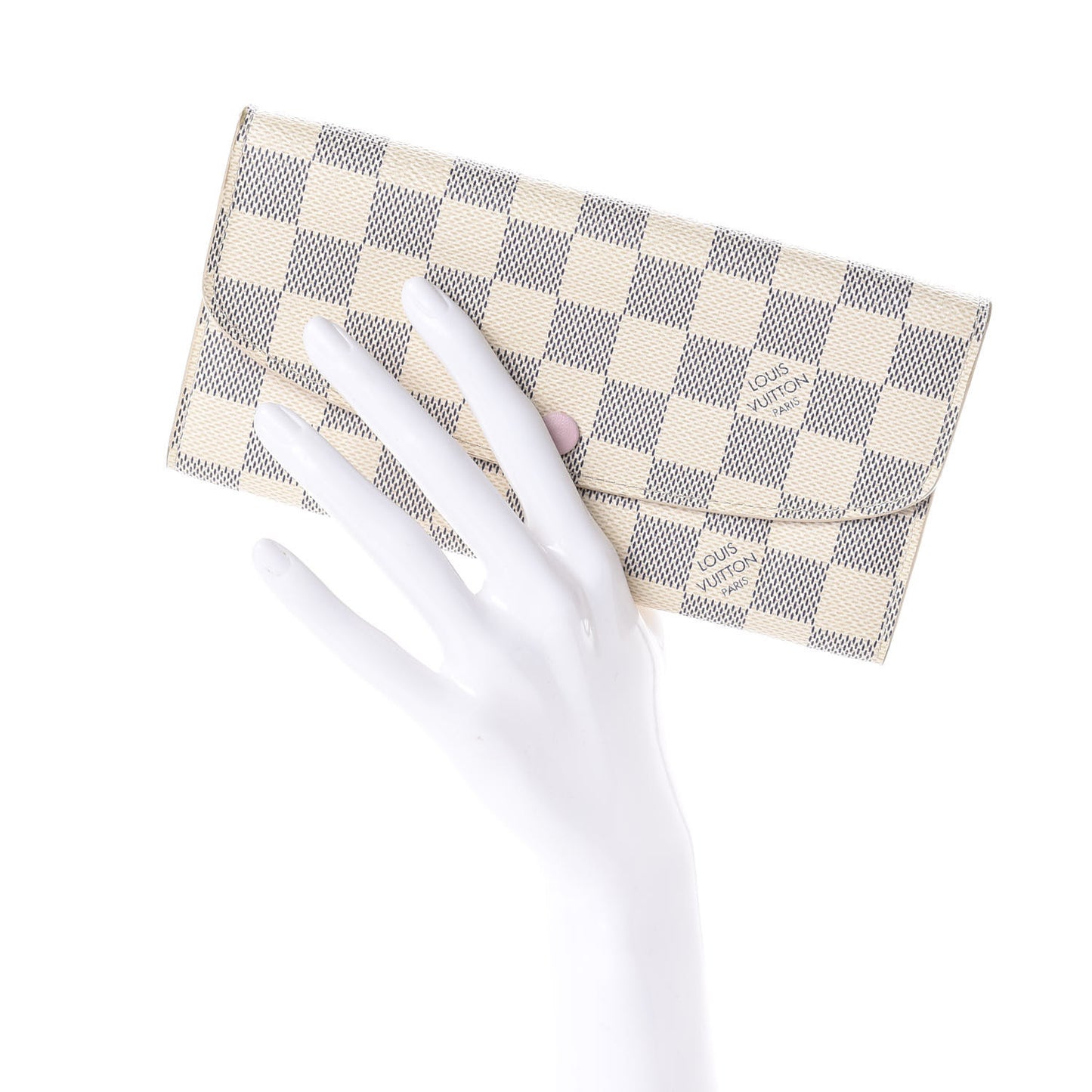 Damier Azur Emilie Wallet Rose Ballerine