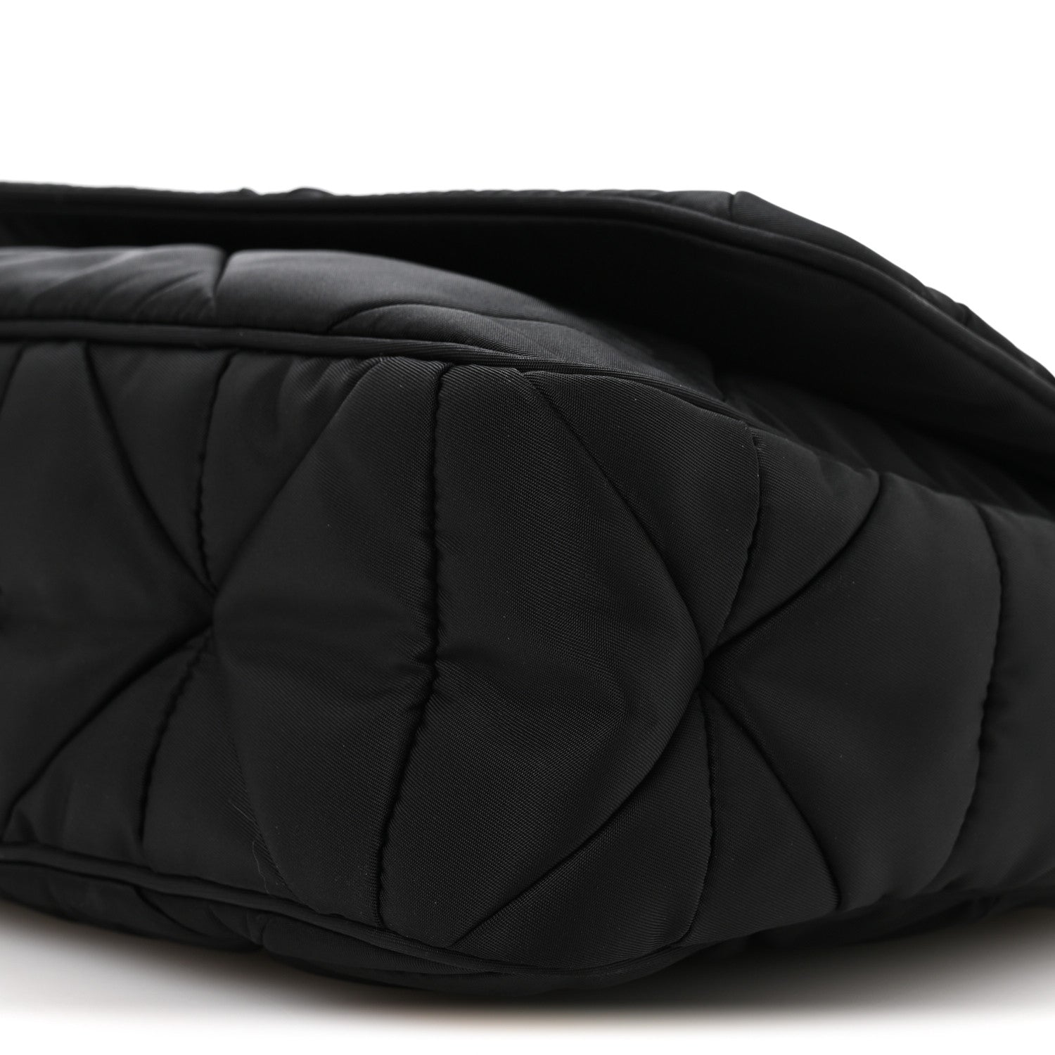 Prada Re-Nylon Quilted Padded Flap Shoulder Bag Black 11 of 11
