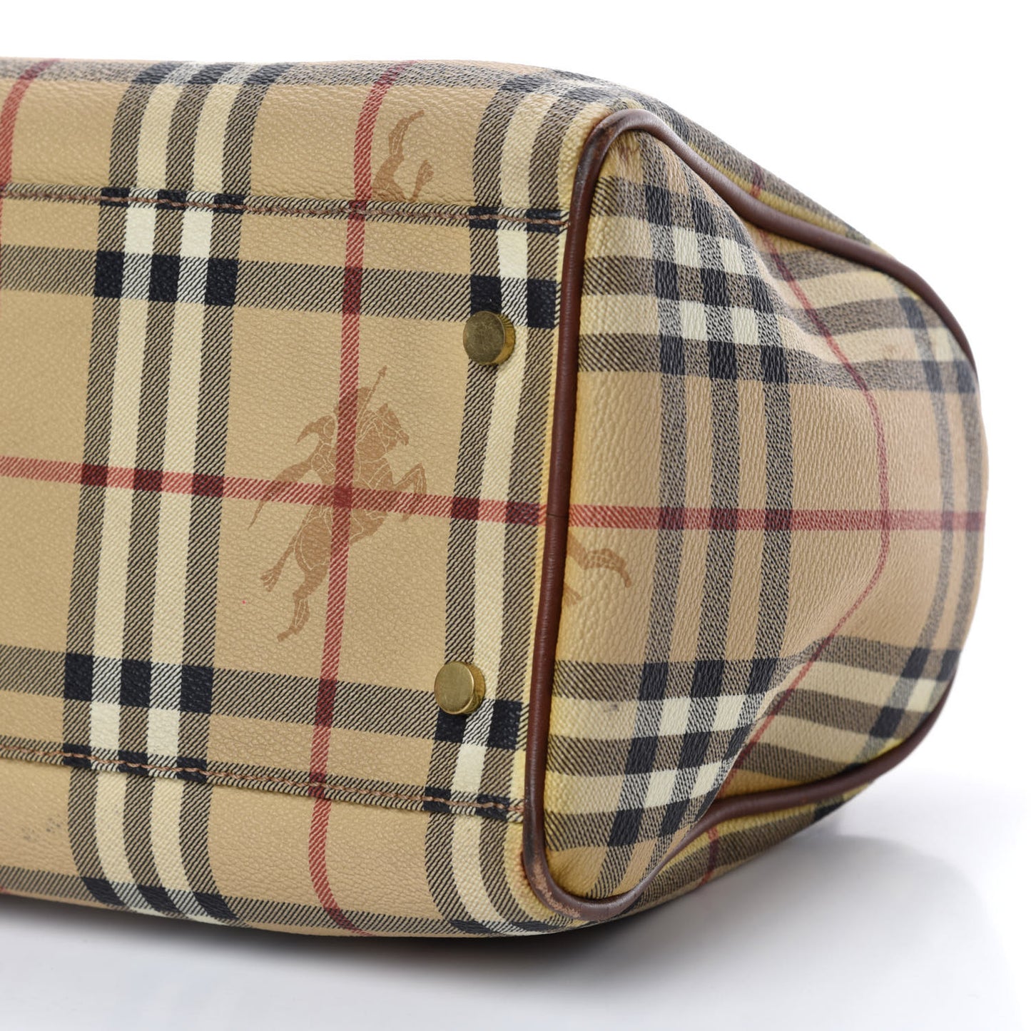 Haymarket Check Satchel Brown