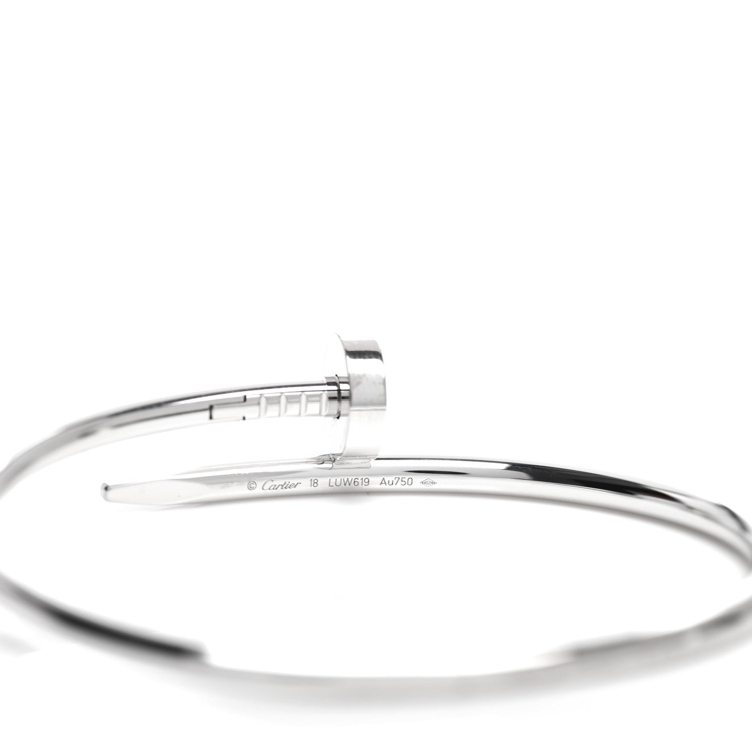 Cartier 18K White Gold Juste Un Clou Bracelet 18 4 of 5