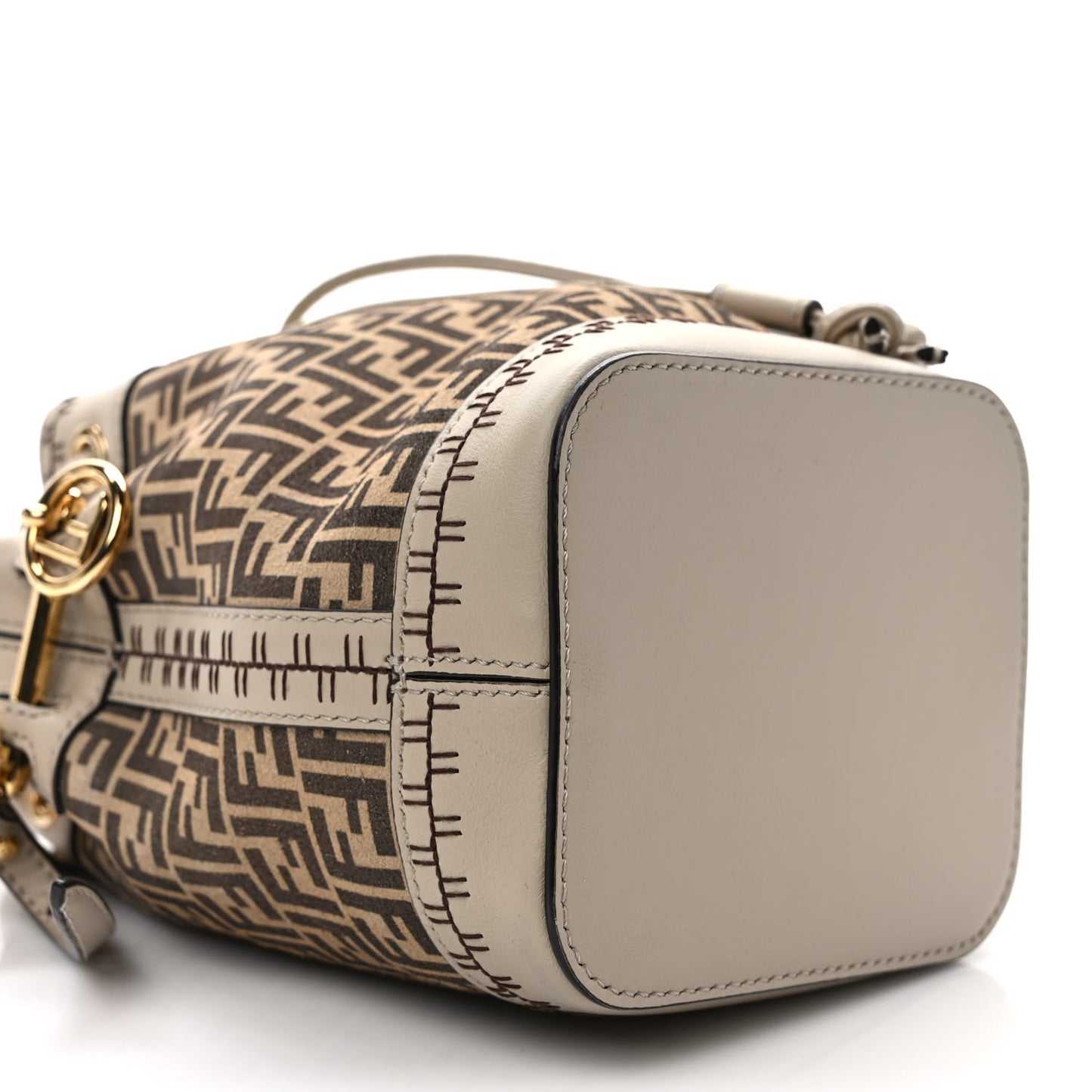 Suede Vitello Grace F is Fendi Micro FF Mini Mon Tresor Bucket Bag Nude Spring Maya