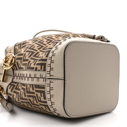 Fendi Suede Vitello Grace F is Fendi Micro FF Mini Mon Tresor Bucket Bag Nude Spring Maya 8 of 9