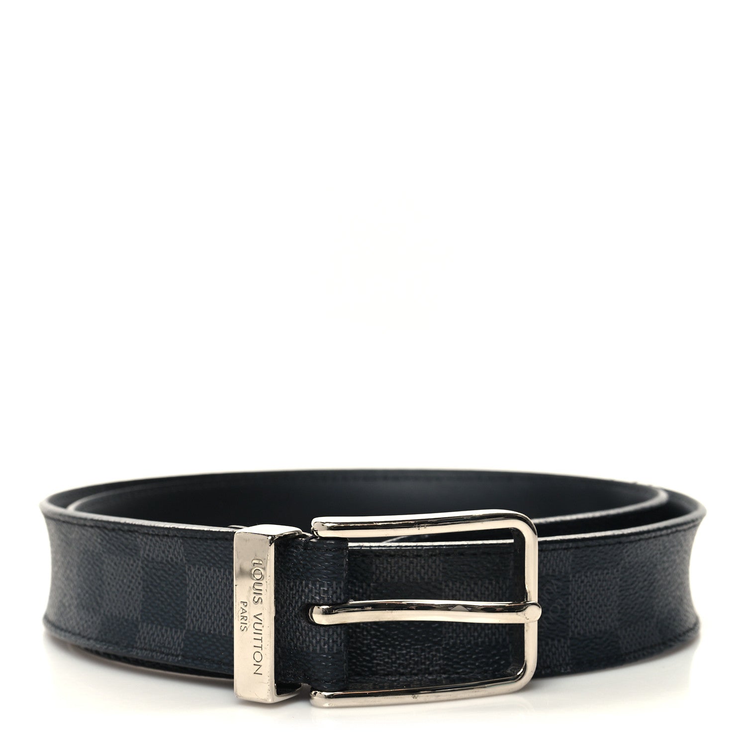 Louis Vuitton Damier Graphite Calfskin Belt 95 38 Black 1 of 7