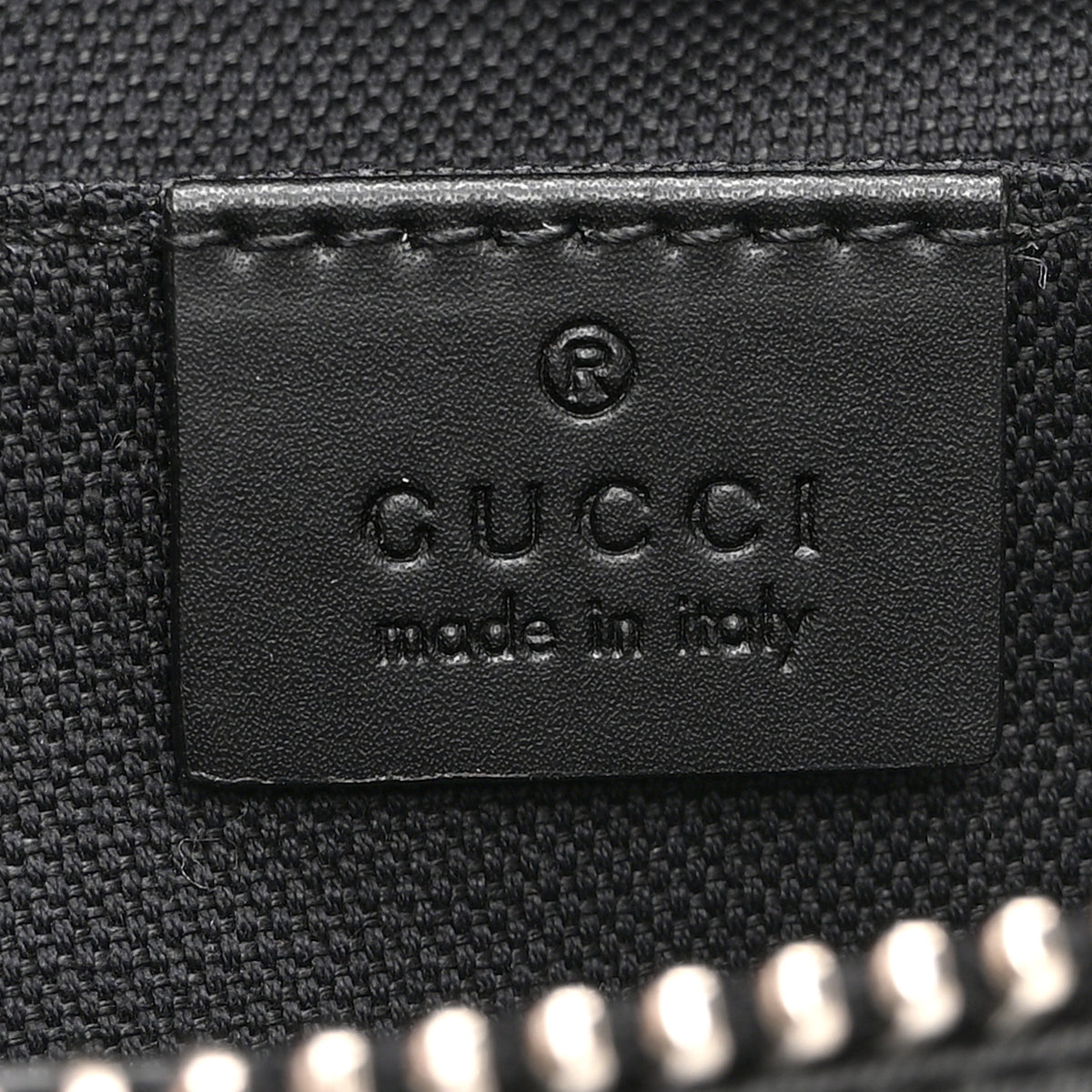 GG Supreme Monogram Web Small Flat Messenger Bag Black Grey