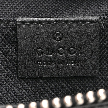 Gucci GG Supreme Monogram Web Small Flat Messenger Bag Black Grey 6 of 10