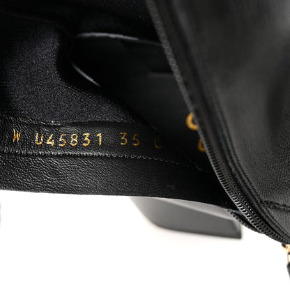 Chanel Stretch Lambskin Cap Toe CC Uniform Short Boots  35 Black 9 of 9