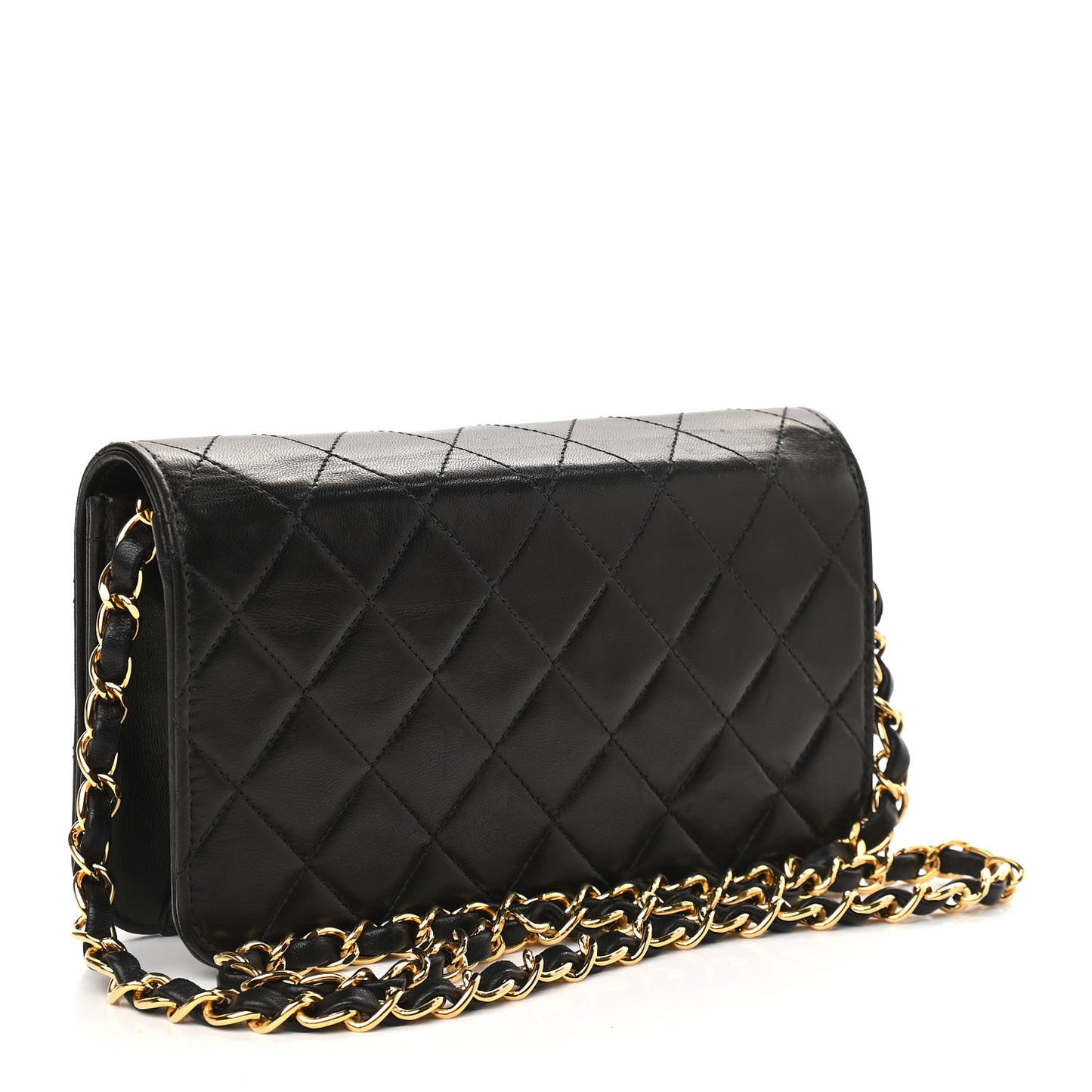 Lambskin Quilted Mini Flap Black