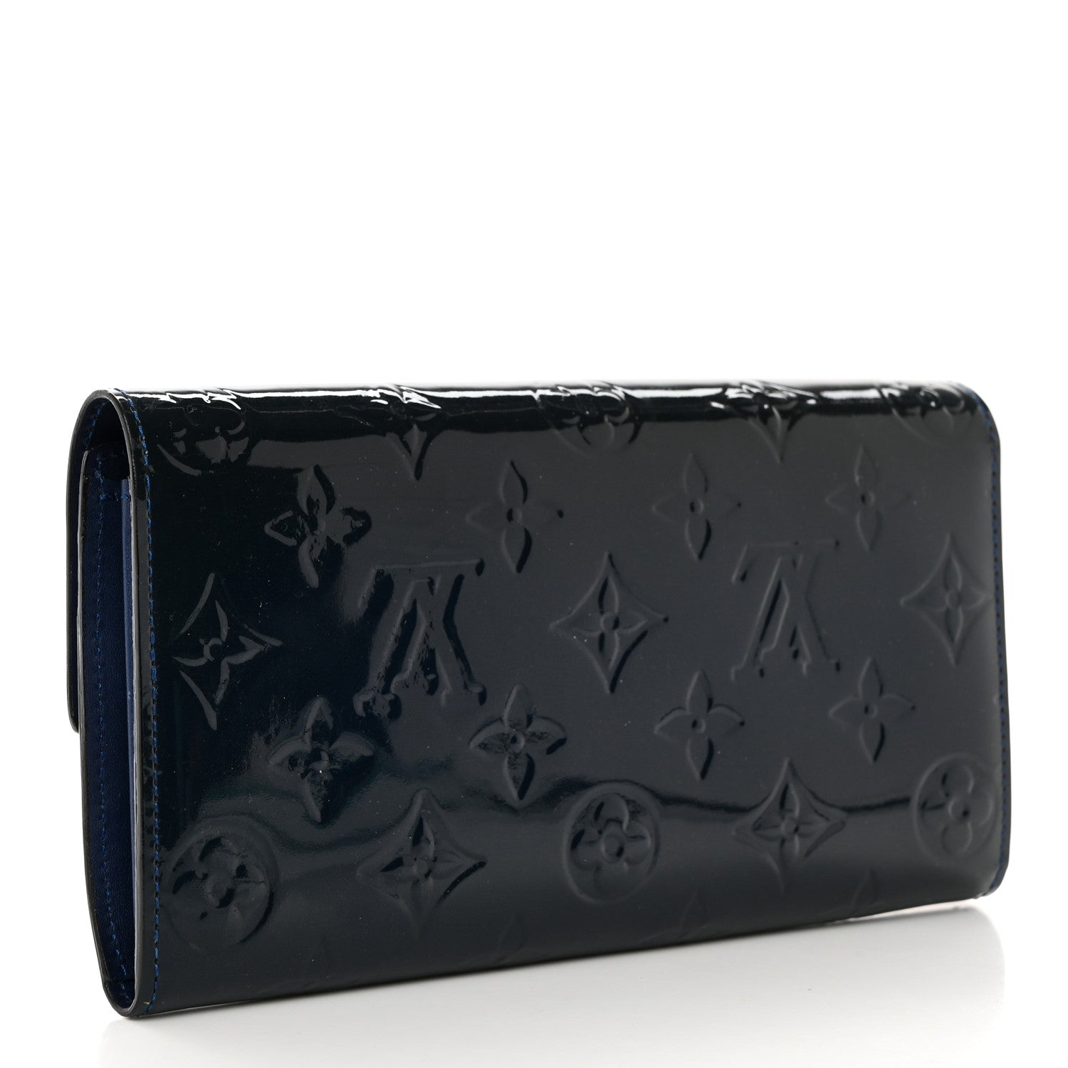 Louis Vuitton Vernis Sarah Wallet Grand Blue 3 of 8