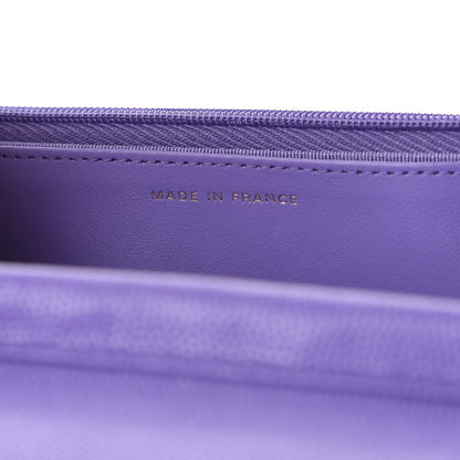 Chanel Caviar Quilted Wallet On Chain WOC Purple 9 of 12