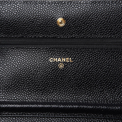 Chanel Caviar Quilted Wallet On Chain WOC Black 6 of 11