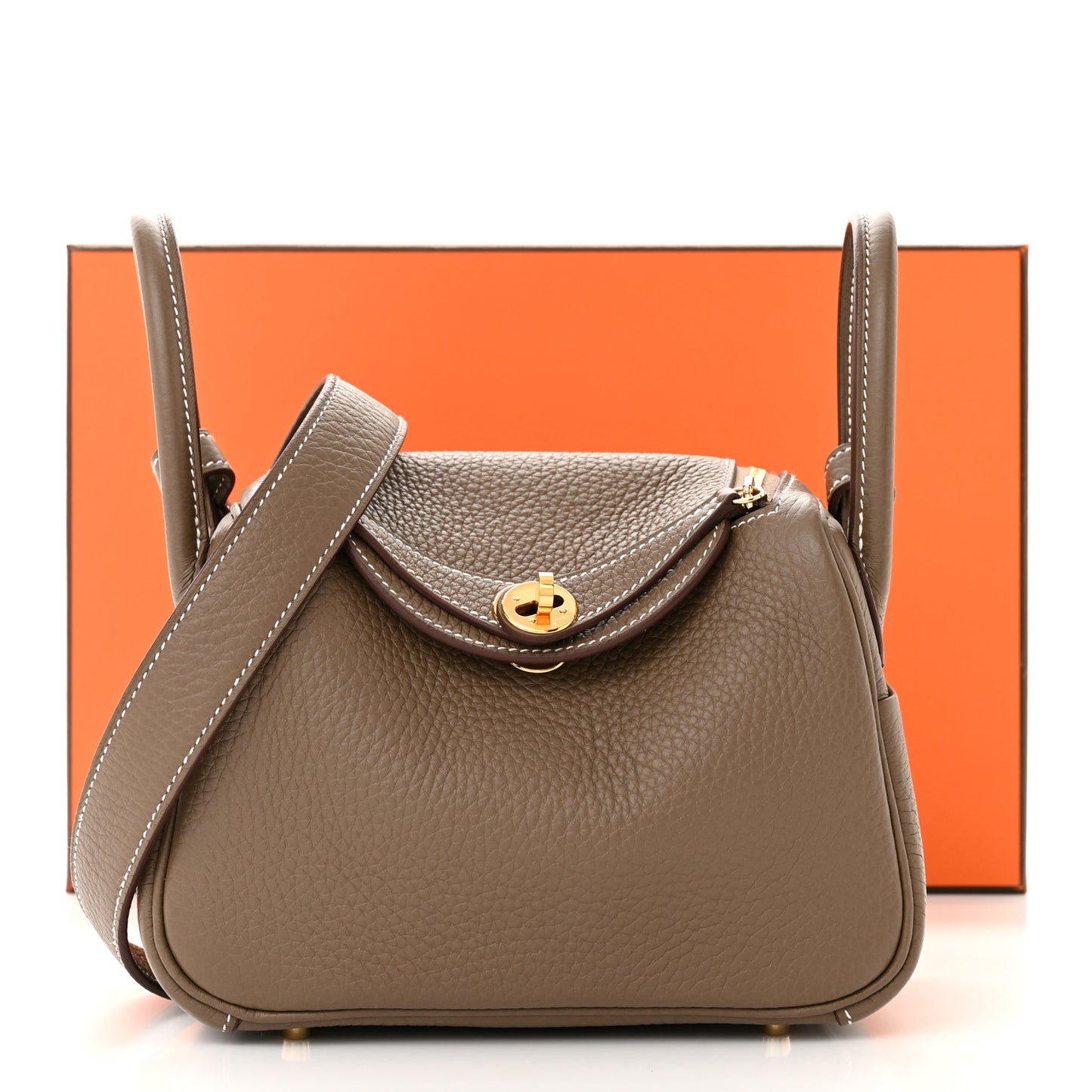 Taurillon Clemence Mini Lindy 20 Etoupe