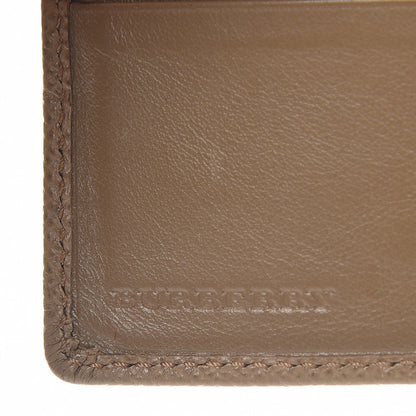 Burberry London Grainy Check Embossed Billfold Wallet Camel 6 of 9