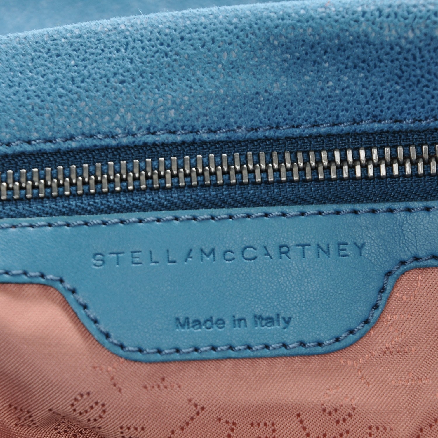 Stella McCartney Shaggy Deer Falabella Fold Over Tote Blue 6 of 6