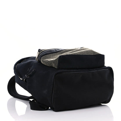 Saint Laurent Canvas City Studded Backpack Black 4 of 15