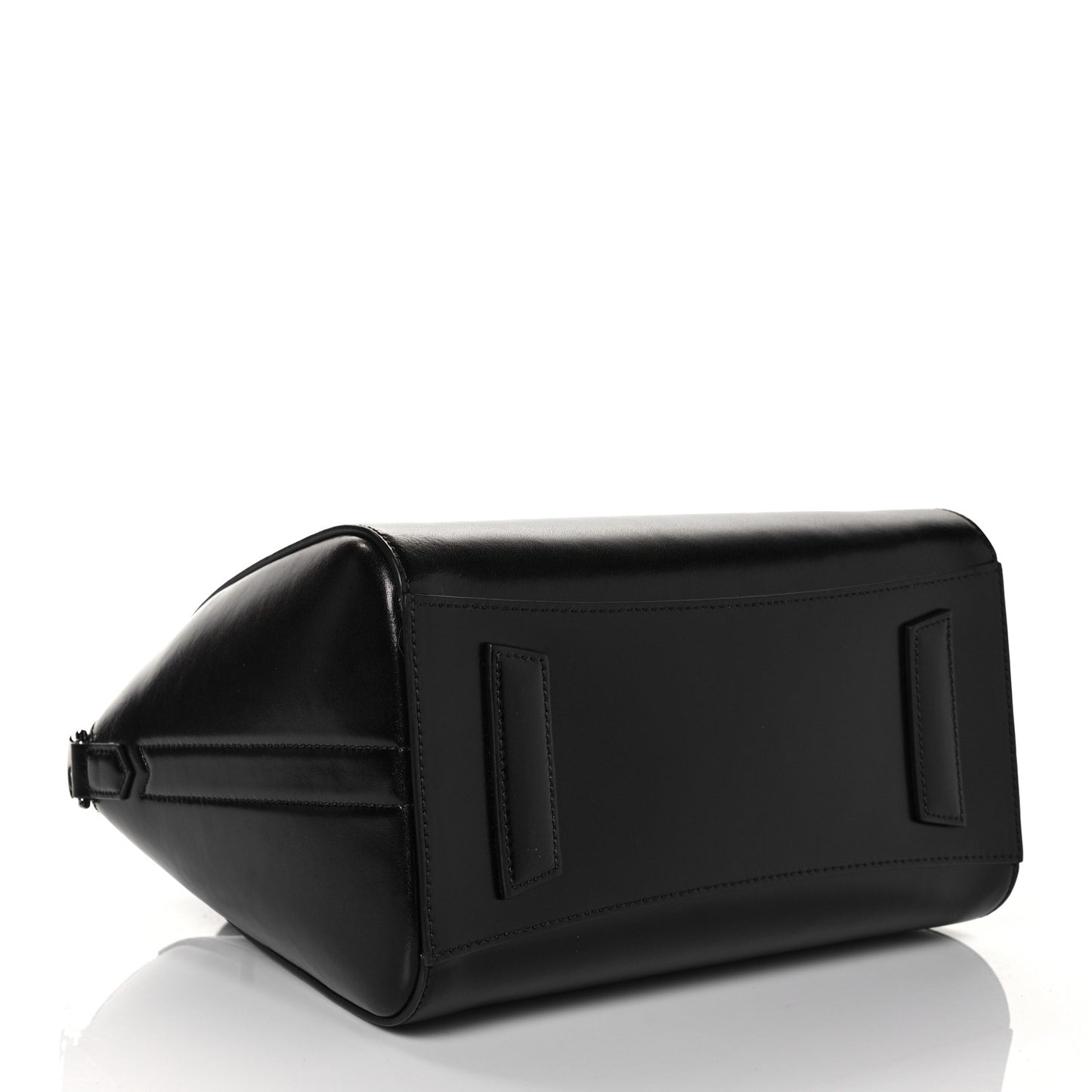 Shiny Lord Calfskin Small Antigona Black