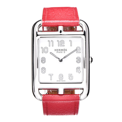 Hermes Stainless Steel Chevre Mysore 29mm Cape Cod Quartz Watch Bougainvillier 1 of 8