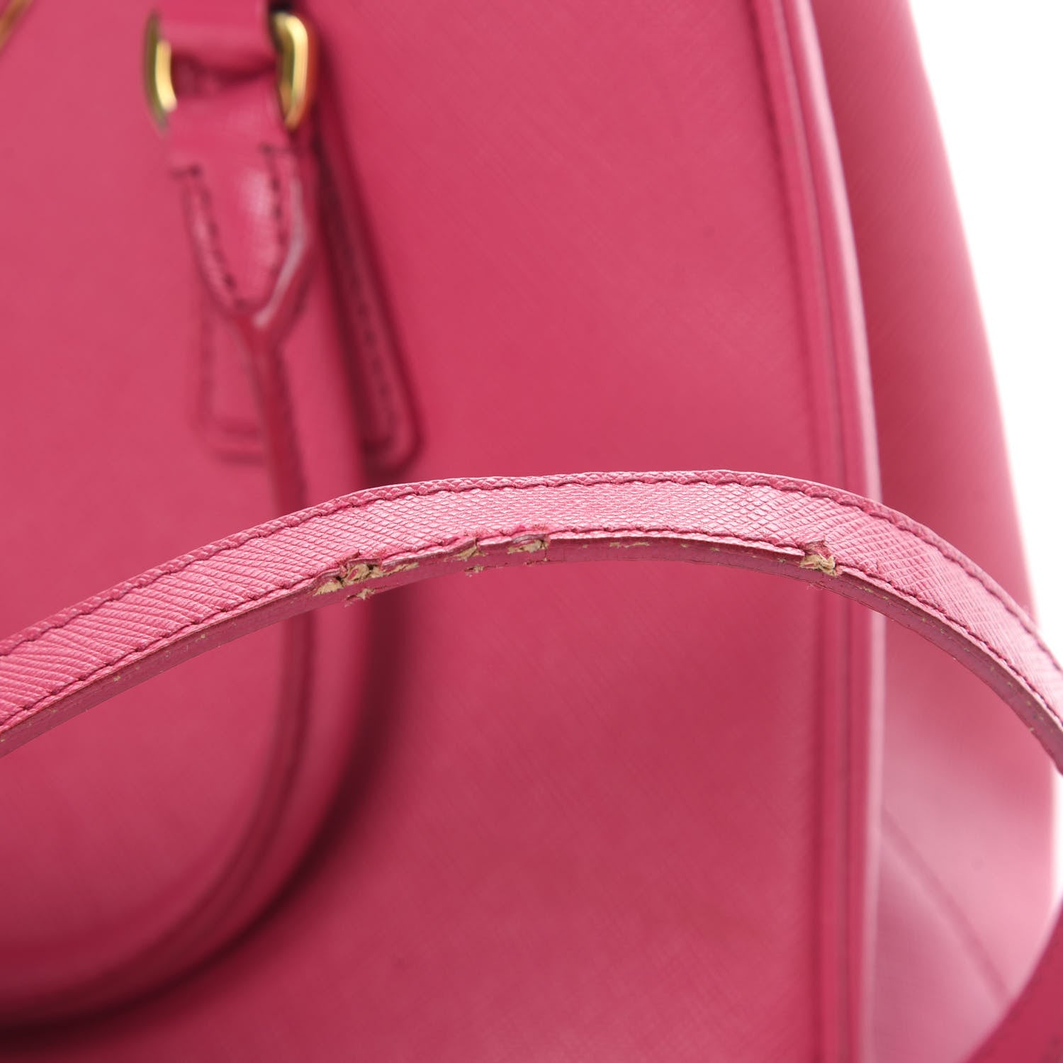 Prada Saffiano Lux Small Galleria Double Zip Tote Fuxia 23 of 26