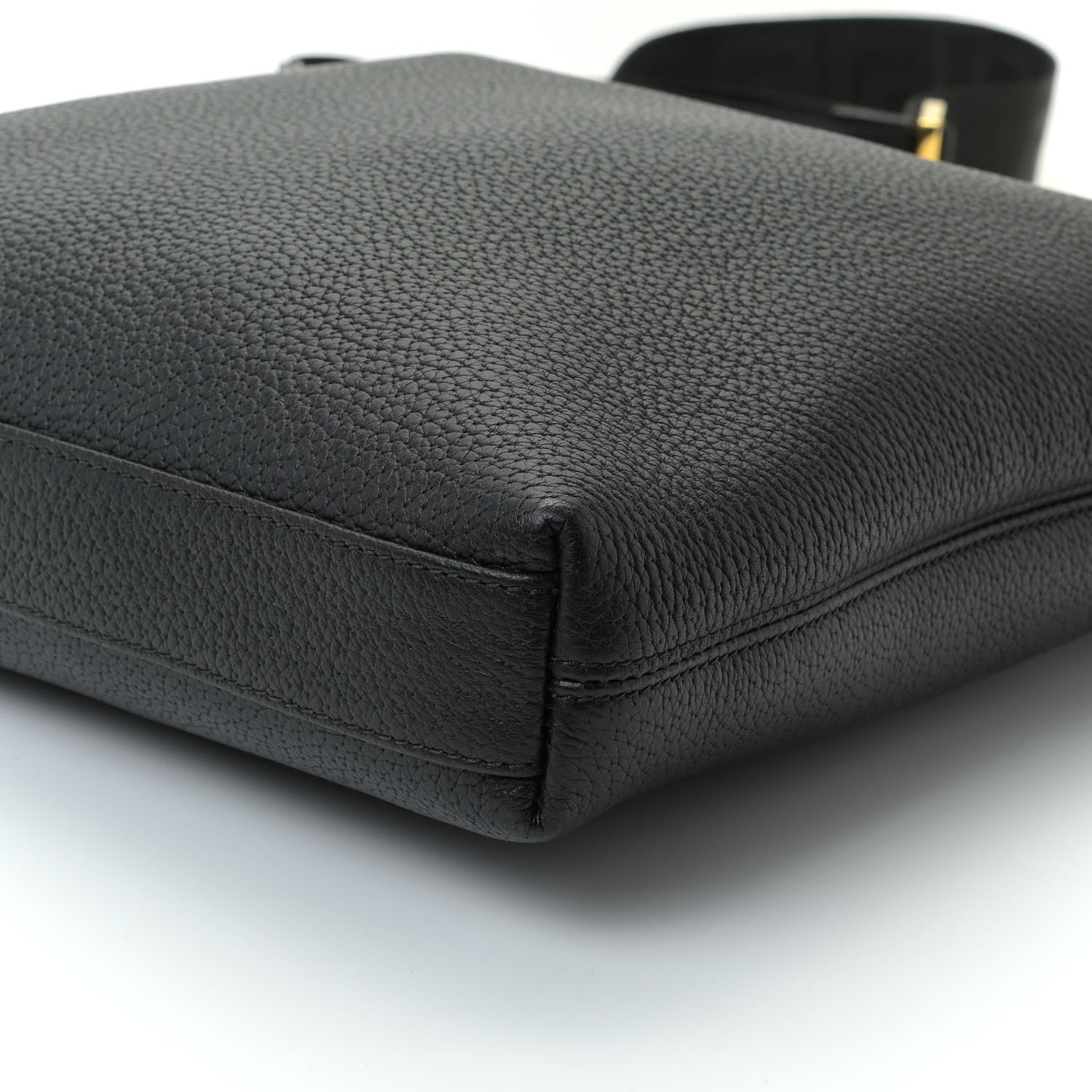 Versace Grained Calfskin Medusa Messenger Bag Black 6 of 16