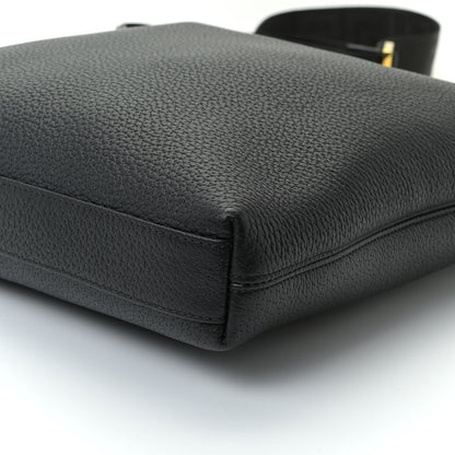 Versace Grained Calfskin Medusa Messenger Bag Black 6 of 16