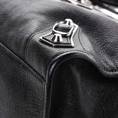 Balenciaga Chevre Silver Metallic Edge Hardware City Black 11 of 13