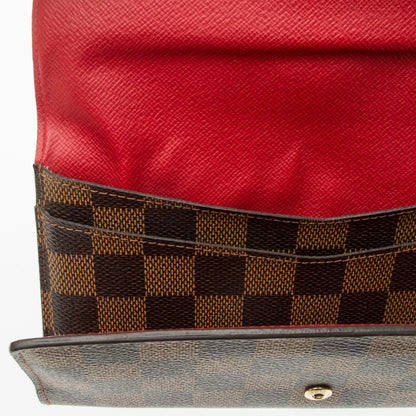 Louis Vuitton Damier Ebene Josephine Wallet Red 7 of 10