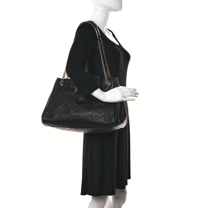 Gucci Guccissima Emily Chain Shoulder Bag Black 3 of 16