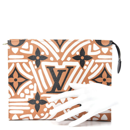 Louis Vuitton Monogram Giant Crafty Pochette Toiletry 26 Creme Caramel 2 of 9