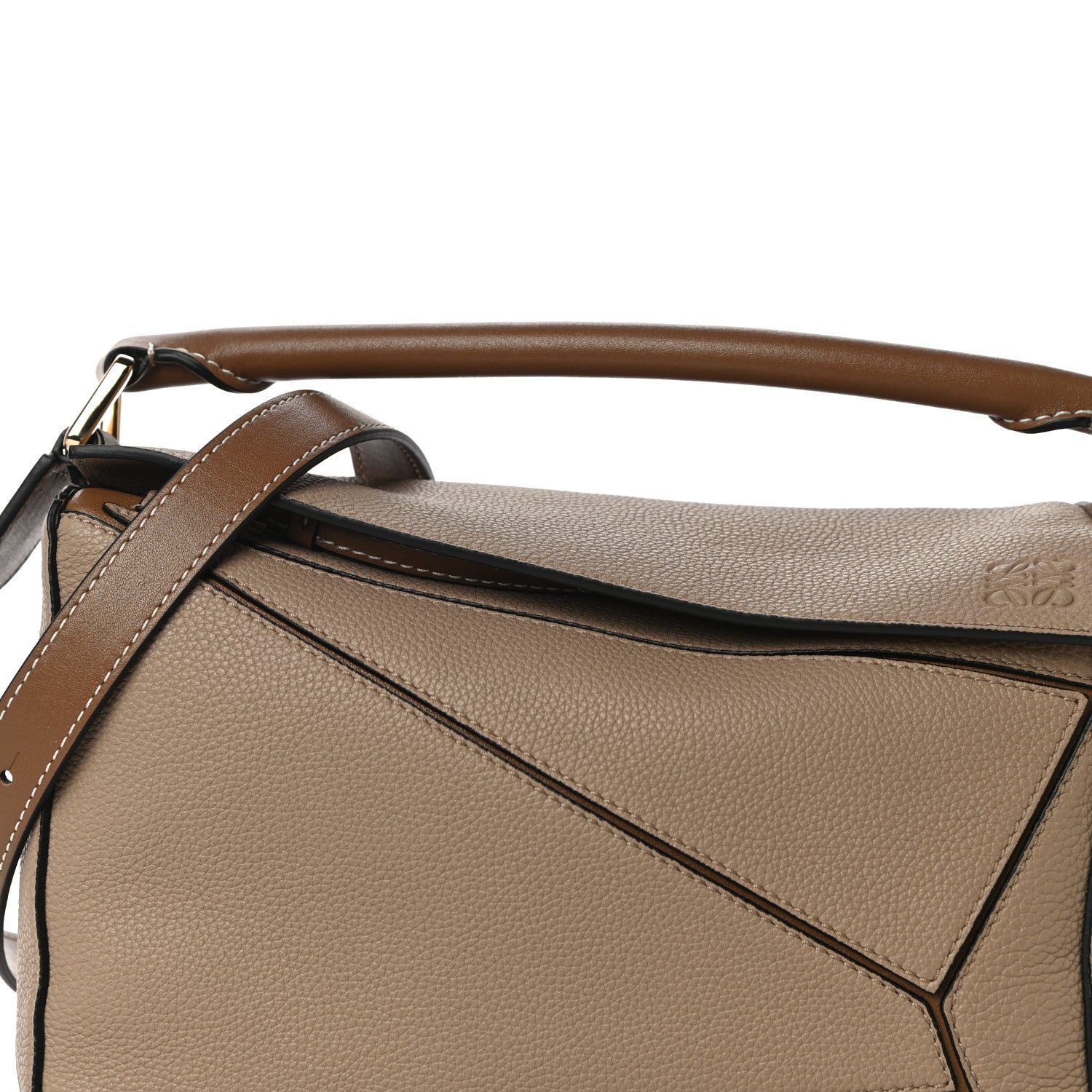 Loewe Grained Calfskin Small Puzzle Bag Sand Mink 7 of 9